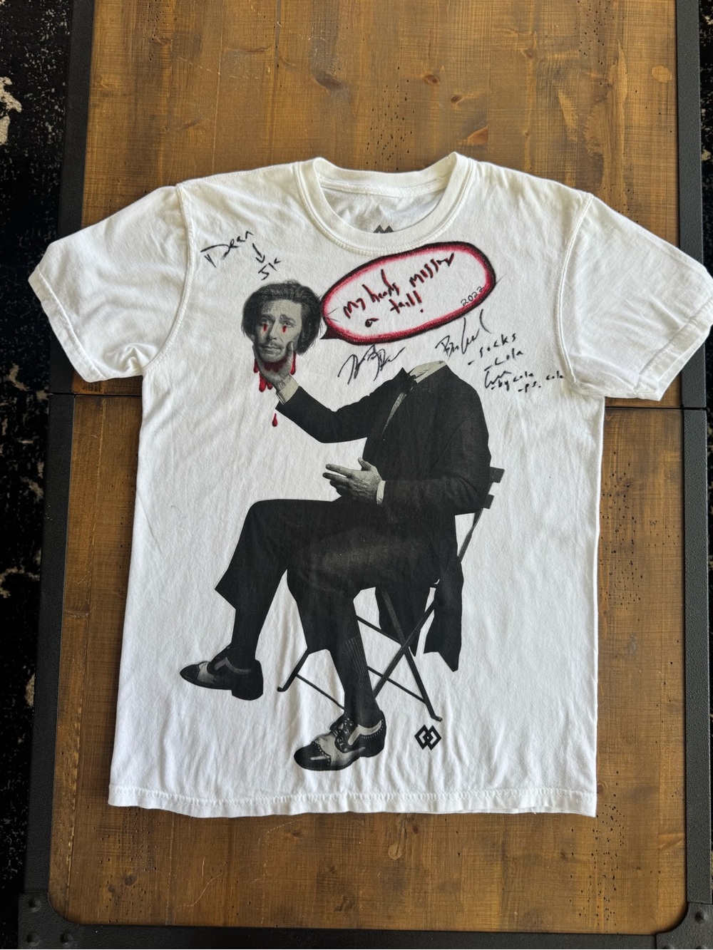 Men's White Graphic Brooks Neilsen Band Tee